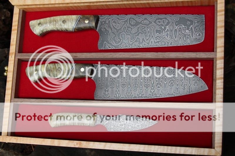 3 piece set of custom kitchen cutlery